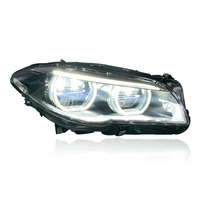 Feux avant SJC Auto V2 Style Dual Drl pour BMW F10 F11 F18 Série 5 2011-2017, phares LED jaunes et blancs, feux de jour DRL 525 528i