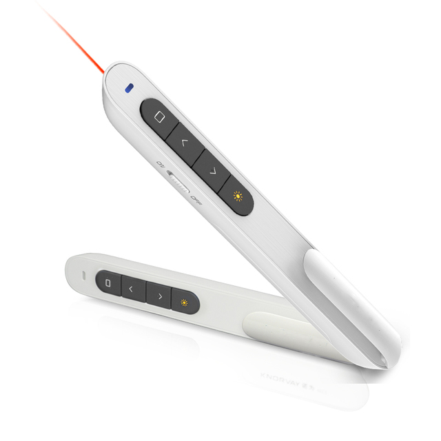 Good Selling Norwii N27 Presentation Remote Pen Clip Design Powerpoint Clicker With Laser Pointer