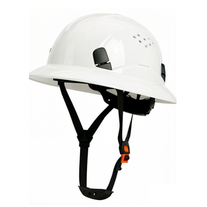 Casco de Seguridad WELTA de Ala Completa, HDPE, con Ranuras Circulares de 6 Puntos, para Trabajo, Rescate y Construcción, Tipo II ANSI - Product Image 1