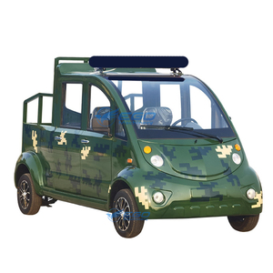 Vehículo de Patrulla Eléctrico Abierto Blanco, Utilitario, de Seguridad, con Energía Verde, Homologado para Calle y Aeropuerto - Product Image 1