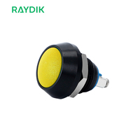 Interrupteur avec bouton-poussoir électronique de jeu momentané, 12mm, 22mm, 24v, rouge, noir, antidéflagrant, haute qualité, 1 pièce