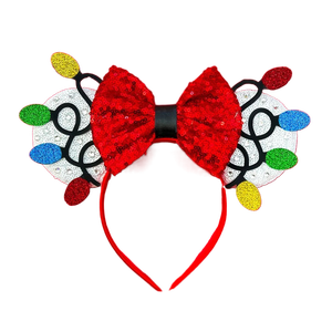 Natal Mouse Orelhas Headbands Mulheres Acessórios de Cabelo Crianças Genie de Desenhos Animados Cabelo Banda Menina Lantejoulas Arco Headwear - Product Image 2