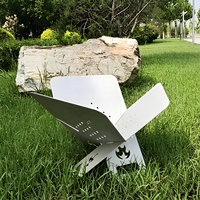 Brasero portable en métal pour jardin, foyer extérieur pour patio, brasero à bois pour barbecue
