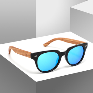 2025 nouveauté classique miroir nuances lunettes de soleil cadres ronds en bois lunettes de soleil usine en gros lunettes de soleil hommes - Product Image 4