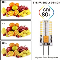 Powerfrugal G4 3014 Mini Lampes LED Maïs 48 LED SMD AC/DC 12V 1.8W 2700-6500K Capteur de Luminosité Bouton Manuel Sans Scintillement Aménagement Paysager