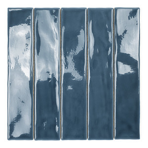 Piastrella Creta-25 Ocean 5x25 cm Lucida con Bordi Irregolari - Product Image 2
