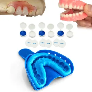 Dental Impression Material Diy Denture Making Kit Grillz Mold Teeth Mold Kit Tray Titanium Dental Impression Kit Putty