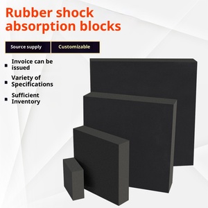 Coussin anti-vibration industriel noir pour machines <span class=keywords><strong>de</strong></span> traitement, réduction du bruit, anti-collision, pont - Product Image 2