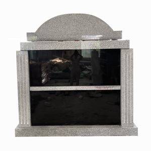 Banc de cendres en granit autoportant, Double niche, conception de pierre tombale, 48 - Product Image 4
