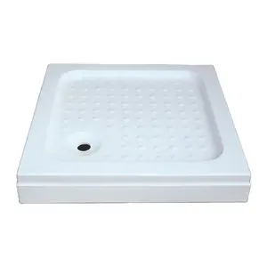 Baki dasar Pancuran serat Resin akrilik 600mm kualitas tinggi baki kamar mandi berdiri bebas tahan lama Keramik Modern penjualan laris - Product Image 1