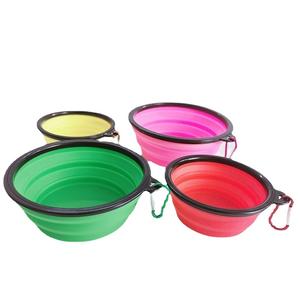 In Stock cane pieghevole da viaggio alimentazione 350ML/650ML/1000ML leggero pieghevole cucciolo ciotola d'acqua - Product Image 3