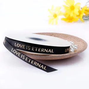 LOW MOQ Cheapest Price Custom logo Printed brand High Quality Grosgrain Ribbon