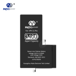 <span class=keywords><strong>Batterie</strong></span> de remplacement pour smartphone Li-Polymère haute capacité 3400 mAh, garantie 12 mois pour téléphones mobiles 11 Pro - Product Image 2