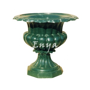 Florero de hierro fundido redondo de Imperio Romano, adornos para césped <span class=keywords><strong>exterior</strong></span>, macetas <span class=keywords><strong>grandes</strong></span> de Metal rústicas para jardín, al aire libre - Product Image 4