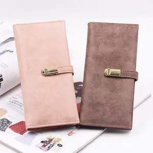 2022 Fashion PU Leather Women Long Style Wallets Lady Purse Wallet