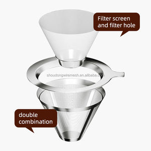 Filtre à café réutilisable double paroi en acier inoxydable 304, écologique, de qualité alimentaire, pour <span class=keywords><strong>Nespresso</strong></span>, capacité 300 ml, double oreille, portable, certifié CE - Product Image 5