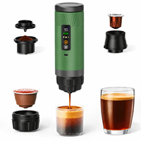 Machine à café portable idéale 3 en 1, haute pression, compacte, sans fil, automatique, pour voiture, voyage, camping, excursions routières