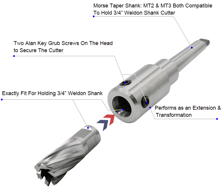 Morse Taper Adapters | CAT50 | Tool Holders And Accessories