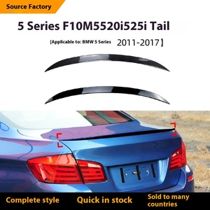Alerón Superior para BMW Serie 5 M5 520i 525i 2011-2017, Accesorios de Modificación Exterior, Alerón de Techo de Una Sola Pieza de Fibra de Carbono ABS, Compatible con ZST-36 Trasero - Product Image 3