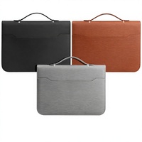 Porte-documents multifonctionnel en cuir A4 de haute qualité, imperméable, avec calculatrice intégrée, logo personnalisé