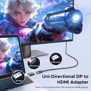 <span class=keywords><strong>Adaptateur</strong></span> DisplayPort <span class=keywords><strong>vers</strong></span> <span class=keywords><strong>HDMI</strong></span> 4K UGREEN 30Hz, unidirectionnel DP 1.4 <span class=keywords><strong>vers</strong></span> <span class=keywords><strong>HDMI</strong></span> 1.4, mâle <span class=keywords><strong>vers</strong></span> femelle, convertisseur en aluminium - Product Image 5