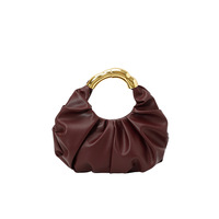 Abendtasche Casual Shopper mit Reißverschluss, Nischen-Plissee-Design, Langlebig, Faltbar, Damen-Mode, Hochwertige PU-Ledertasche 3L+