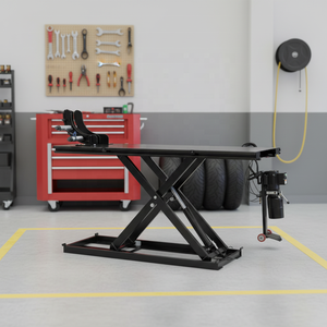 Mesa Elevatória Elétrica para Motocicletas de Alta Qualidade, Tipo Tesoura, Perfil Baixo, Portátil, Capacidade de 800kg, Altura de Elevação de 1200mm - Product Image 1
