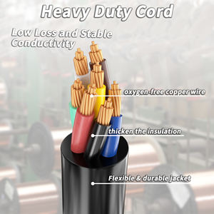 ETL-zertifizierter <span class=keywords><strong>7</strong></span>-poliger Anhängerstecker Hochleistungs-Kabel 3/8FT <span class=keywords><strong>Plug</strong></span>-and-Play 4/14+1/12+2/10 für Anhänger 14AWG/10AWG Wohnmobil-Kabel - Product Image 6