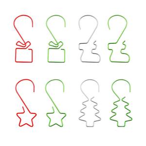 Gantungan hiasan kawat logam untuk rumah, dekorasi pohon Natal nyaman menggantung gantungan dalam kotak kemasan - Product Image 1