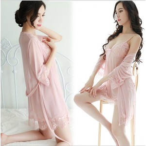 Conjunto de Lencería Sexy Talla Grande con Encaje, Falda Corta Transparente, Tipo Bikini, Ropa Interior - Product Image 1