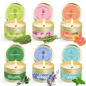 Velas Aromáticas Personalizadas de Cera de Soja en Lata de Hojalata de 4.4 oz al por Mayor, Regalo de Cumpleaños, Recuerdo, Velas sin Humo - Product Image 5