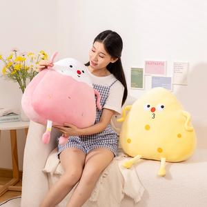 Super suave oso almohada sofá cojín lindo Cheesecake dibujos animados personalizado juguete <span class=keywords><strong>de</strong></span> peluche fabricante muñeca juguete <span class=keywords><strong>de</strong></span> peluche - Product Image 6