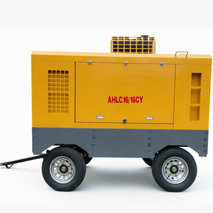 Compresseur d'air à vis <span class=keywords><strong>diesel</strong></span> portable industriel certifié CE 185cfm 8bar pour chantier de construction et forage - Product Image 2