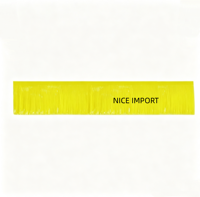 Bannière fluorescente orange-rouge pour décoration de fête, rideau de pluie, toile de fond, jupe de table en forme de scimitar