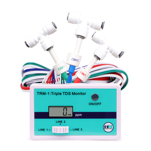เครื่องวัดคุณภาพน้ำดิจิตอล TRM-1 แบบสามหัววัด TDS หน้าจอ HD แสดงผล 0~9990ppm พร้อมข้อต่อแบบ Tees - Product Image 1