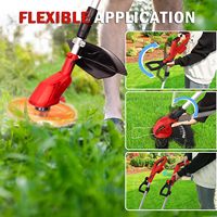 Tondeuse à gazon sans fil 650W 21V avec poignée télescopique pliable pour la taille des petits chemins de jardin et des parterres de fleurs