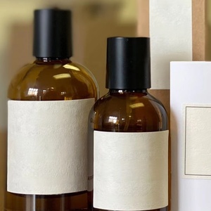 Luxury Gold Foil Embossed Textured Paper Stickers Custom Logo Perfume Bottle Label