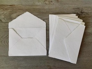 Tùy Chỉnh In Thiệp Chúc Mừng Thẻ Nghệ Thuật Giấy Kỹ Thuật Số In Ấn Dập Nóng Deckle Cạnh Không Thường Xuyên Tay Rách Cán Flap Kinh Doanh - Product Image 3