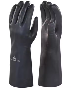 EN ISO 374-5 certificato VE511 in Neoprene nero rivestito con fodera di cotone resistente ai prodotti chimici guanti da <span class=keywords><strong>lavoro</strong></span> - Product Image 5
