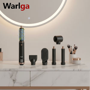 Brosse à air chaud 5 en 1 professionnelle pour lisser et <span class=keywords><strong>boucler</strong></span> <span class=keywords><strong>les</strong></span> <span class=keywords><strong>cheveux</strong></span>, sécheuse et styliseur détachable pour usage hôtelier - Product Image 1