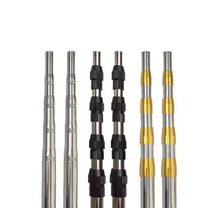 Telescopic Nhôm Ngoài Trời Biến Điều Chỉnh Chiều Cao Lều Ba Lan & Customized Anodized Gấp Nhôm Lều Cực