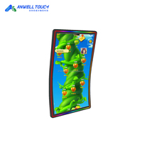 Anwell nueva pantalla táctil capacitiva en forma de J de 43 pulgadas Bally Fire Link IGS Monitor de juego PCAP pantalla multitáctil con protocolo 3M/ELO
