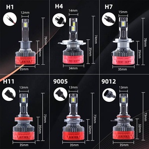 Accessoire automobile QZ33, phares de voiture au xénon, phares de voiture à double tube en cuivre, feux de freinage, ampoule de voiture - Product Image 6