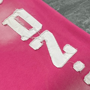 กางเกงสเวตแพนท์แฟชั่นผ้าเฟรนช์เทอร์รี่ปักลายดีไซเนอร์ทรงโอเวอร์ไซส์ฟอกสีเอซิดทรงบานขาบานทรงหลวมหนานุ่มสำหรับผู้ชาย - Product Image 4