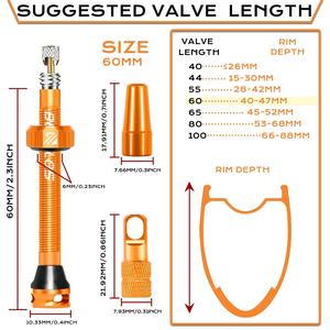 BUCKLOS vélo Presta <span class=keywords><strong>Valve</strong></span> 40/44/55/60/65mm montagne route vélo Tubeless français alliage d'aluminium vélo <span class=keywords><strong>Valve</strong></span> amovible - Product Image 3