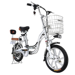 Bicicleta eléctrica con marco de aleación de aluminio, neumático al vacío de 16x2.125 pulgadas, motor de 350 <span class=keywords><strong>w</strong></span>, bicicleta eléctrica con batería de litio de 48 v y 12 ah - Product Image 2