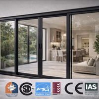 Ventana Abatible de Aluminio Personalizada Directo de Fábrica, Ventana Moderna de Doble Acristalamiento para Villa o Apartamento