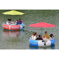Bateau électrique flottant de beignet de barbecue de loisirs de parc aquatique de restaurant de barbecue