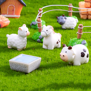 Figuras de Resina en <span class=keywords><strong>Miniatura</strong></span> de <span class=keywords><strong>Ganado</strong></span>, Ovejas y Caballos para Decoración de Paisajes de Granjas, Adornos de Animales Pequeños, Accesorios para Manualidades - Product Image 3