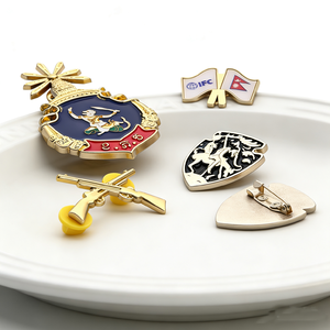 Custom 3D Enamel Zinc Alloy Lapel Pin Luxury Metal Brooch Safety Pin Metal Badge for Men - Product Image 4